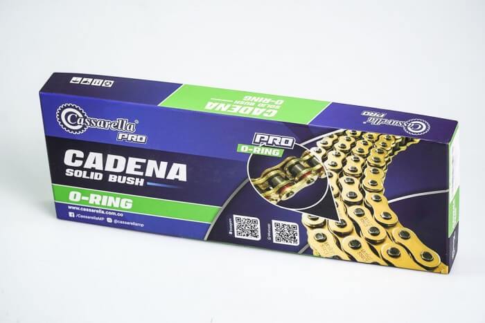 CADENA EN CAJA 525-H-120-CASSARELLA-DORADA XRING