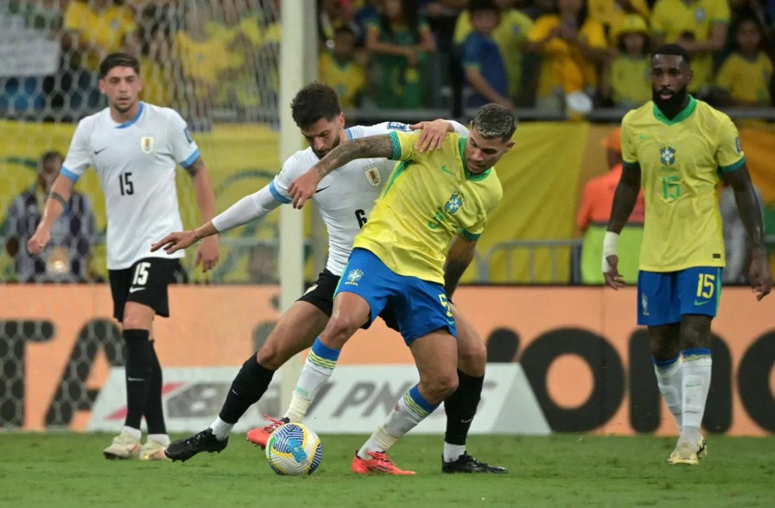 Brasil no pasó del empate frente a Uruguay