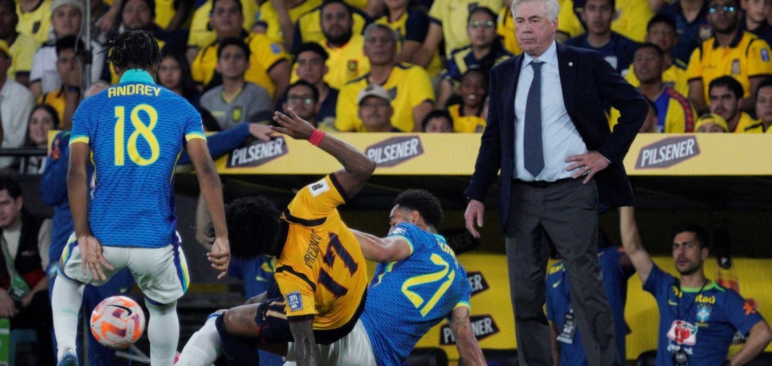 Ancelotti inicia su ciclo con empate sin goles en Guayaquil